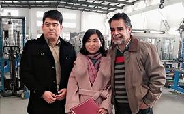 Warmly welcome the Chile customer to visit our company and inspect the machine