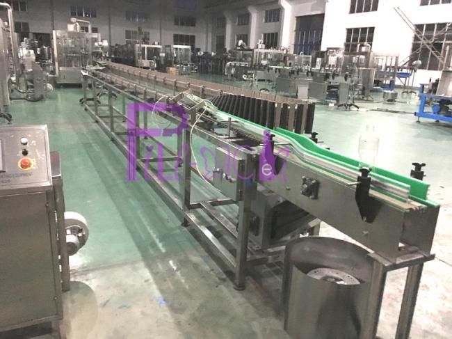 Reverse sterilizer for bottled juice filling line