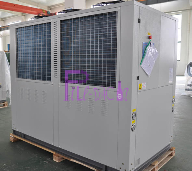 Air cooling water chiller for carbonated flavor juice production line