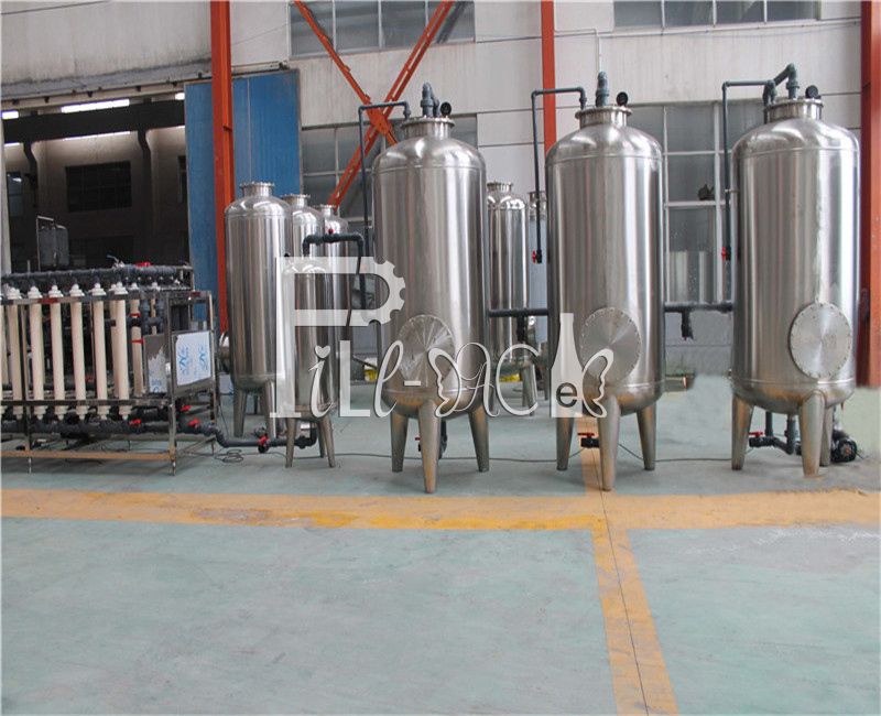 Large ultra filtration system for mineral water treatment