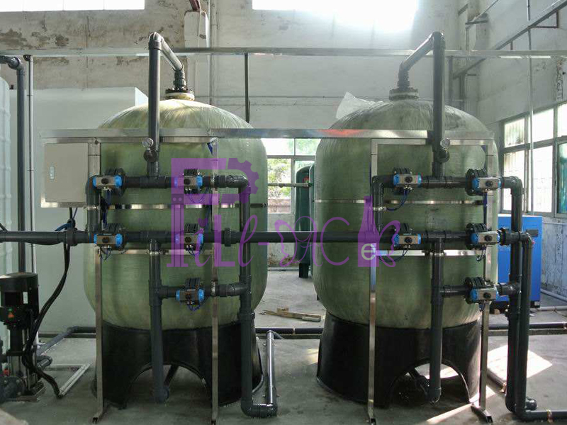 Quartz sand purifier with FRP housing