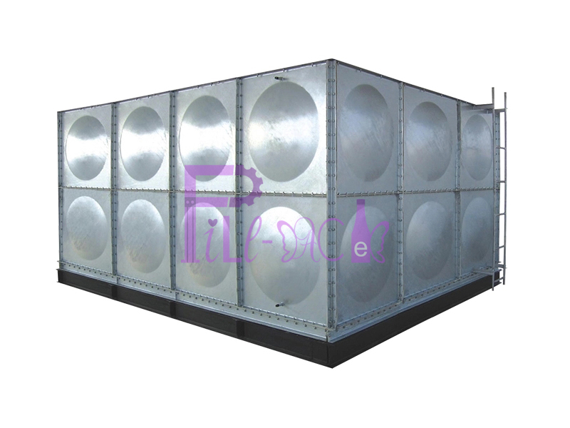 Assemble drinking water storage tank for industrial use